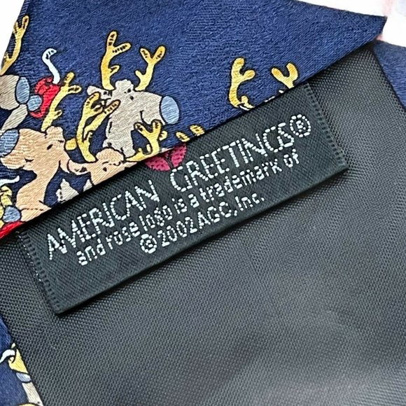 American Greetings Christmas Tie Santa & Reindeer - Picture 9 of 9